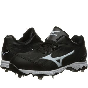 Mizuno 9-Spike Advanced Sweep 3 Women Softball Cleats Black White Size 10  Metal